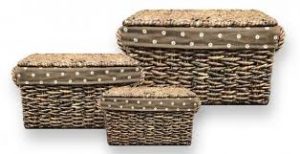 سبد حصیری لباس