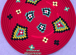 سینی حصیری عروسکی