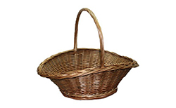 سبد حصیری دسته دار