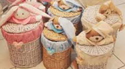 سبد حصیری اسباب بازی
